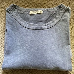 Buck Mason Slub Tee - Blue - M